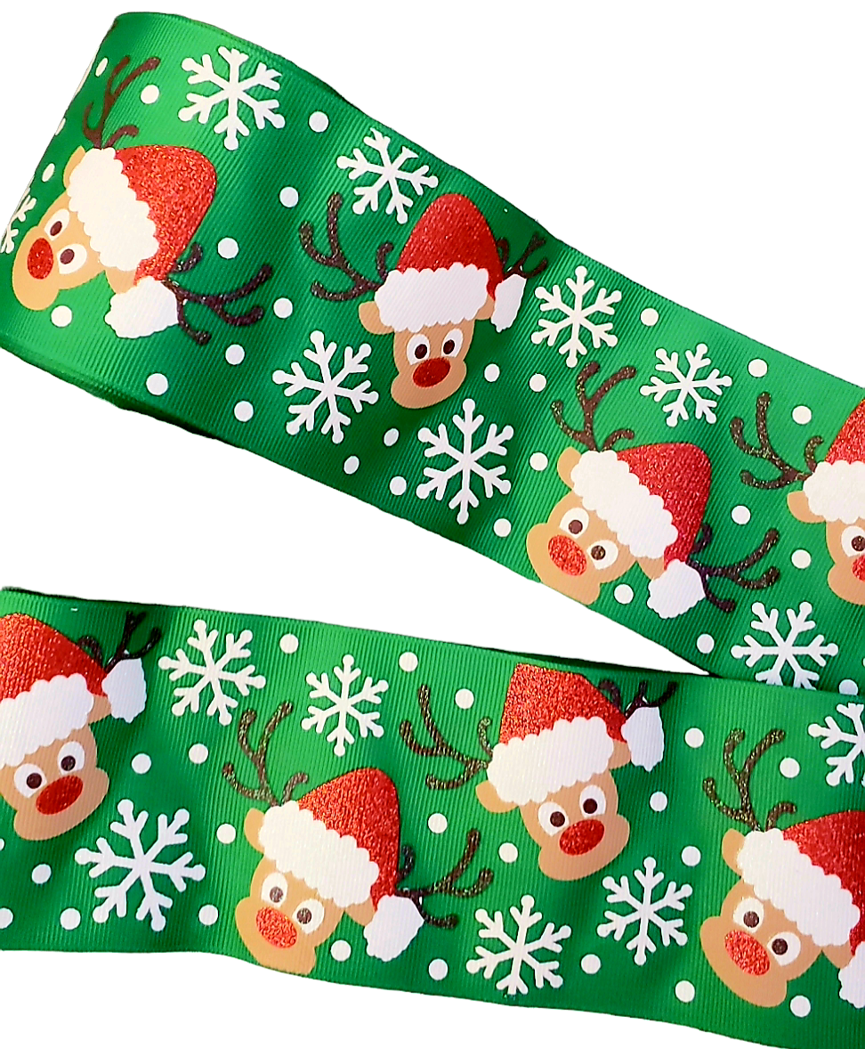 Red Nose Reindeer Ribbon