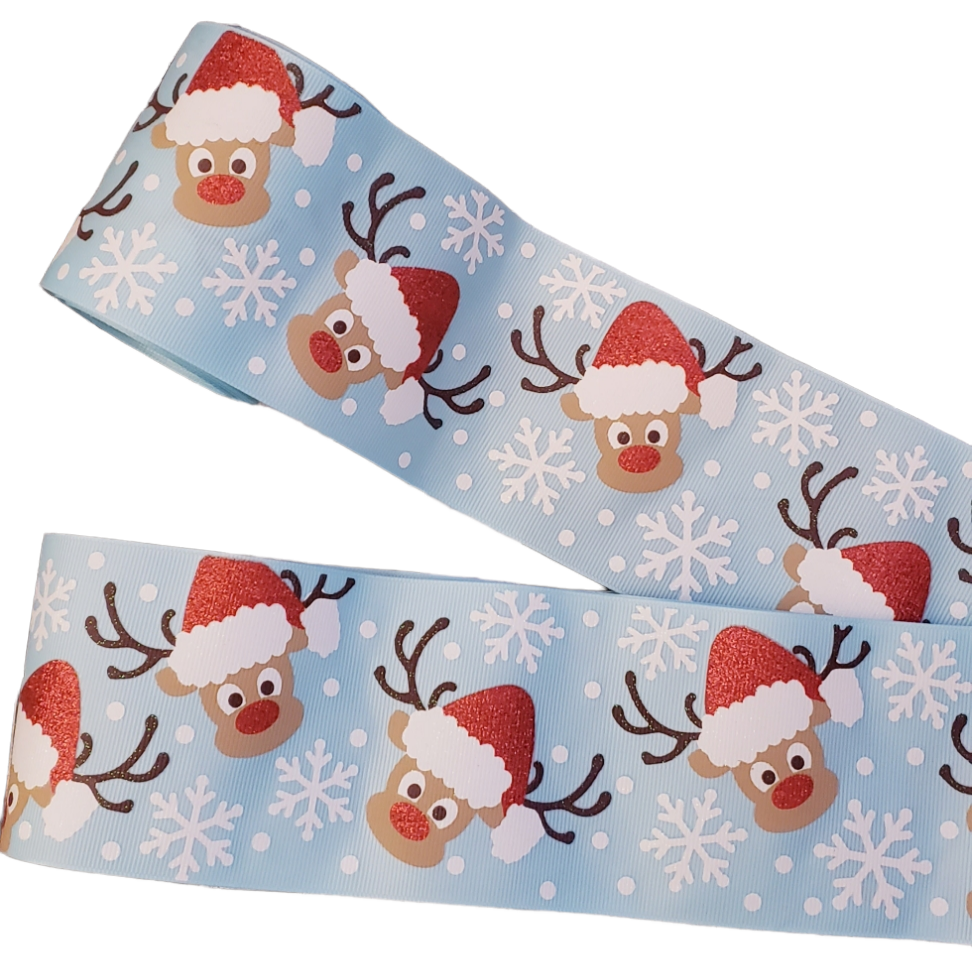 Red Nose Reindeer Ribbon