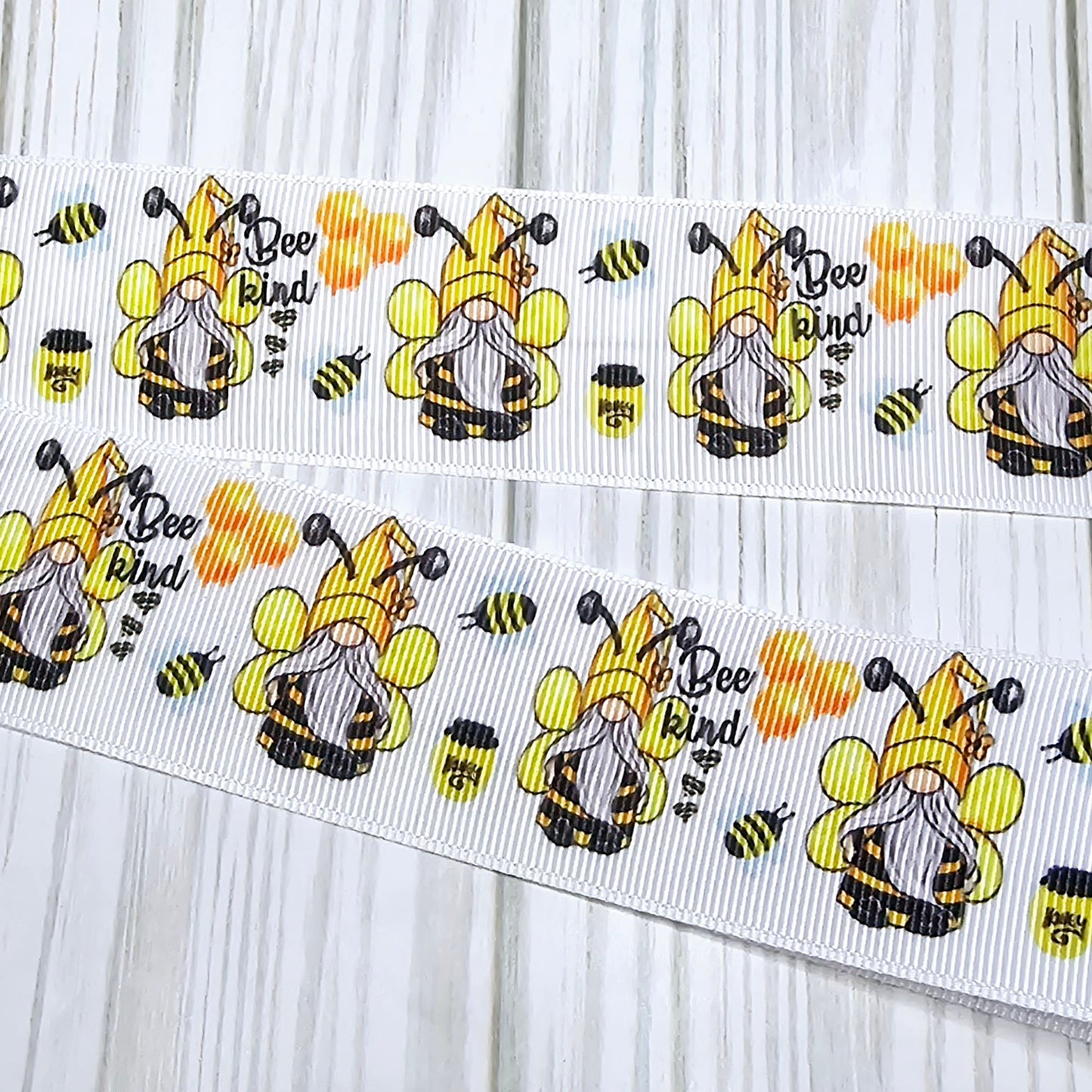 Bee Kind Gnome Ribbon - Single Sided