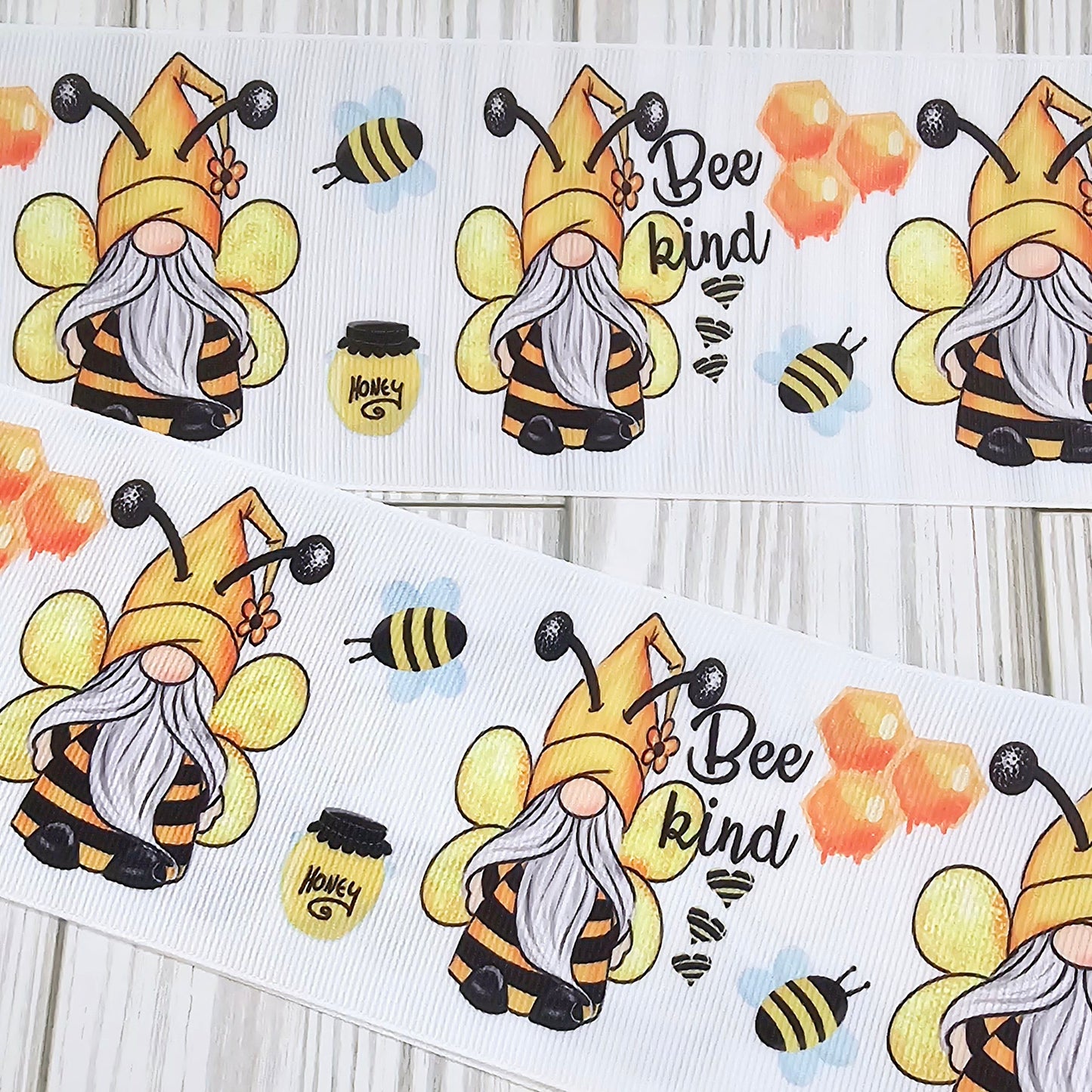 Bee Kind Gnome Ribbon - Single Sided