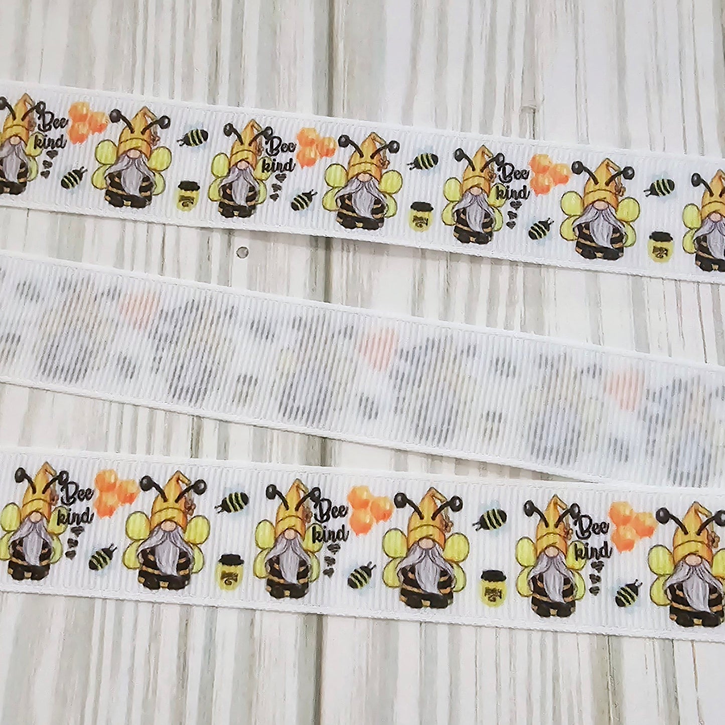 Bee Kind Gnome Ribbon - Single Sided