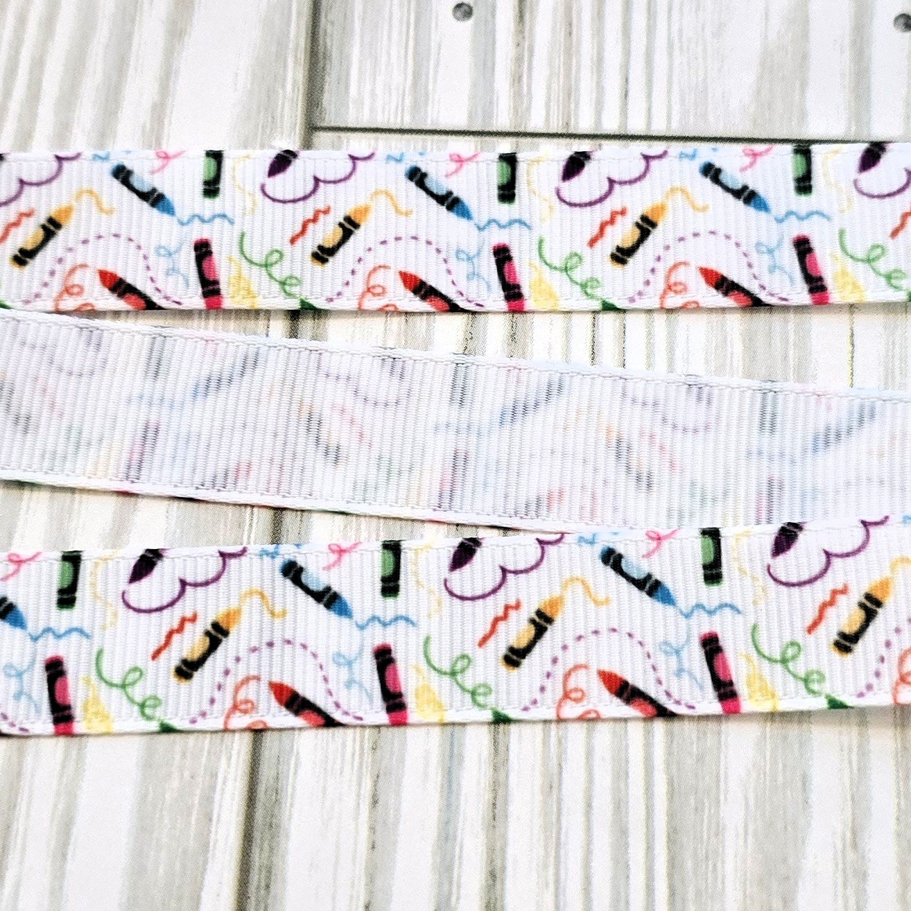 Crayon & Doodles Grosgrain RIbbon