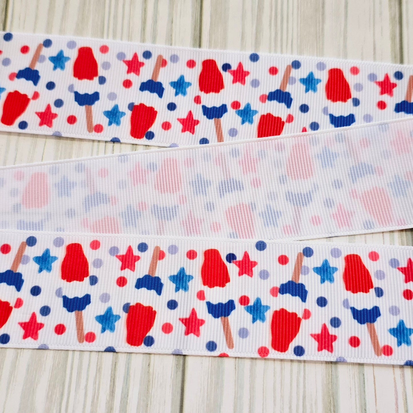 Red, White & Blue Popsicle Ribbon