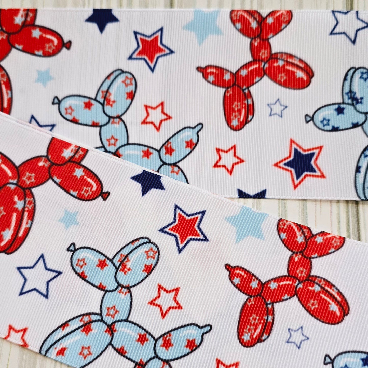 Patriotic Balloon Animal RIbbon