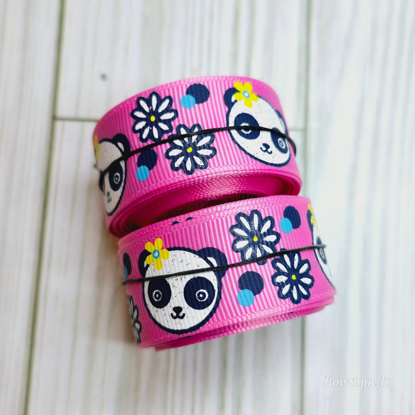 5y - Panda Bear RIbbon