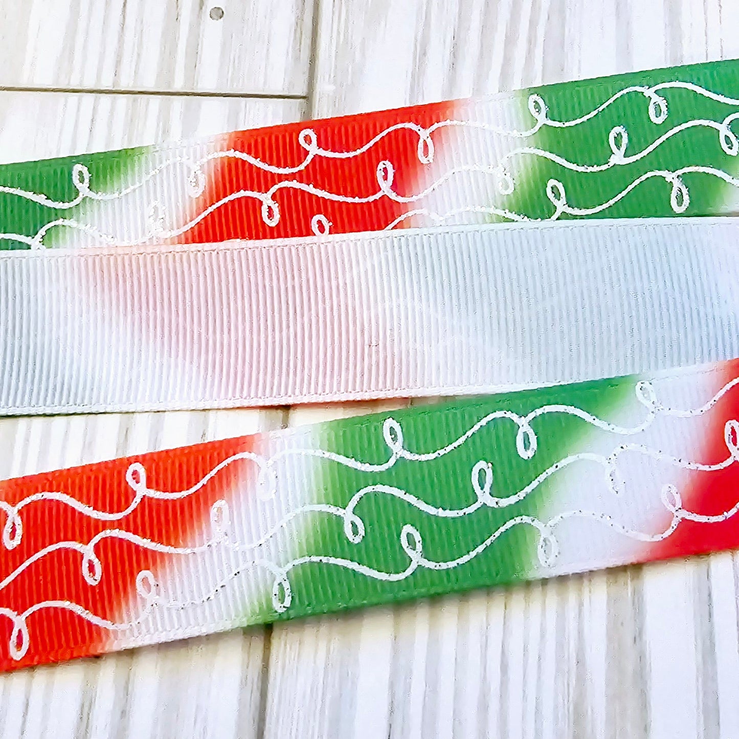 Doodle Swirls (Ombre) Grosgrain Ribbon