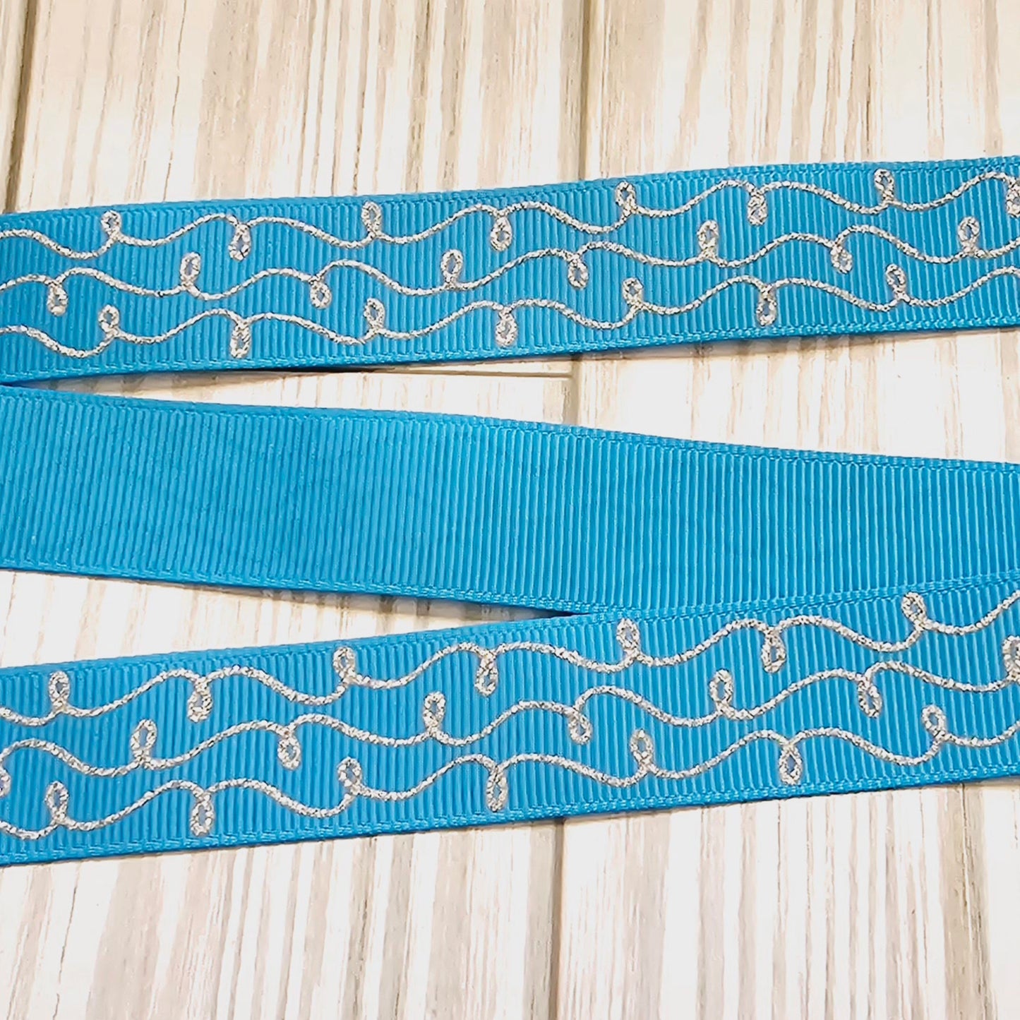 Doodles (Silver Glitter) Ribbon