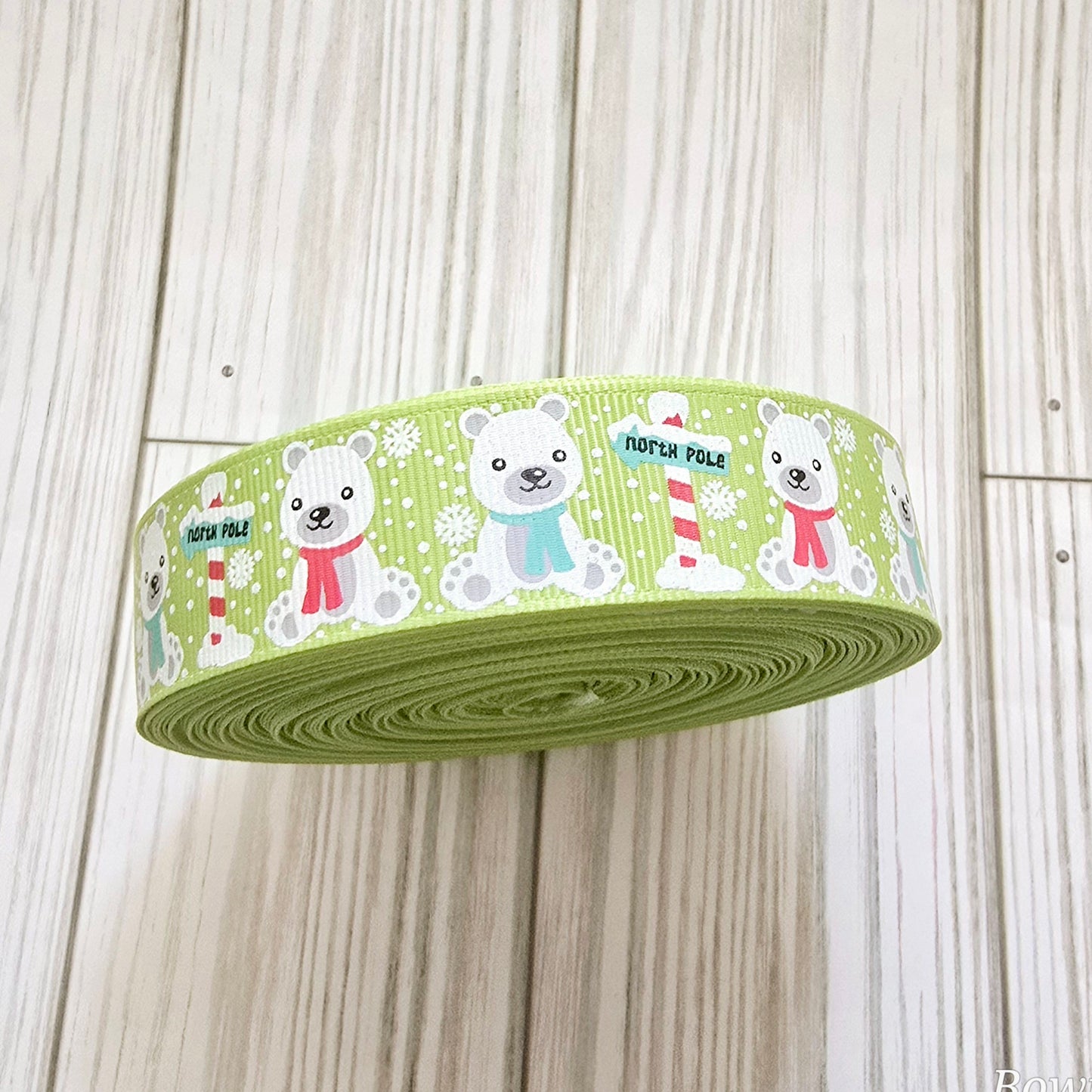 Polar Bears Ribbon, 7/8"