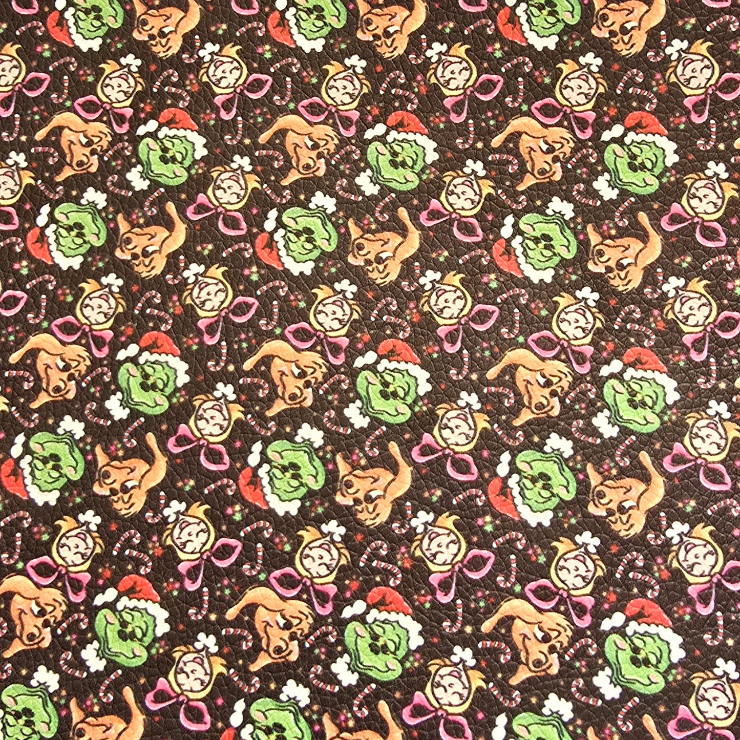 Grinchy Pup Faux Leather