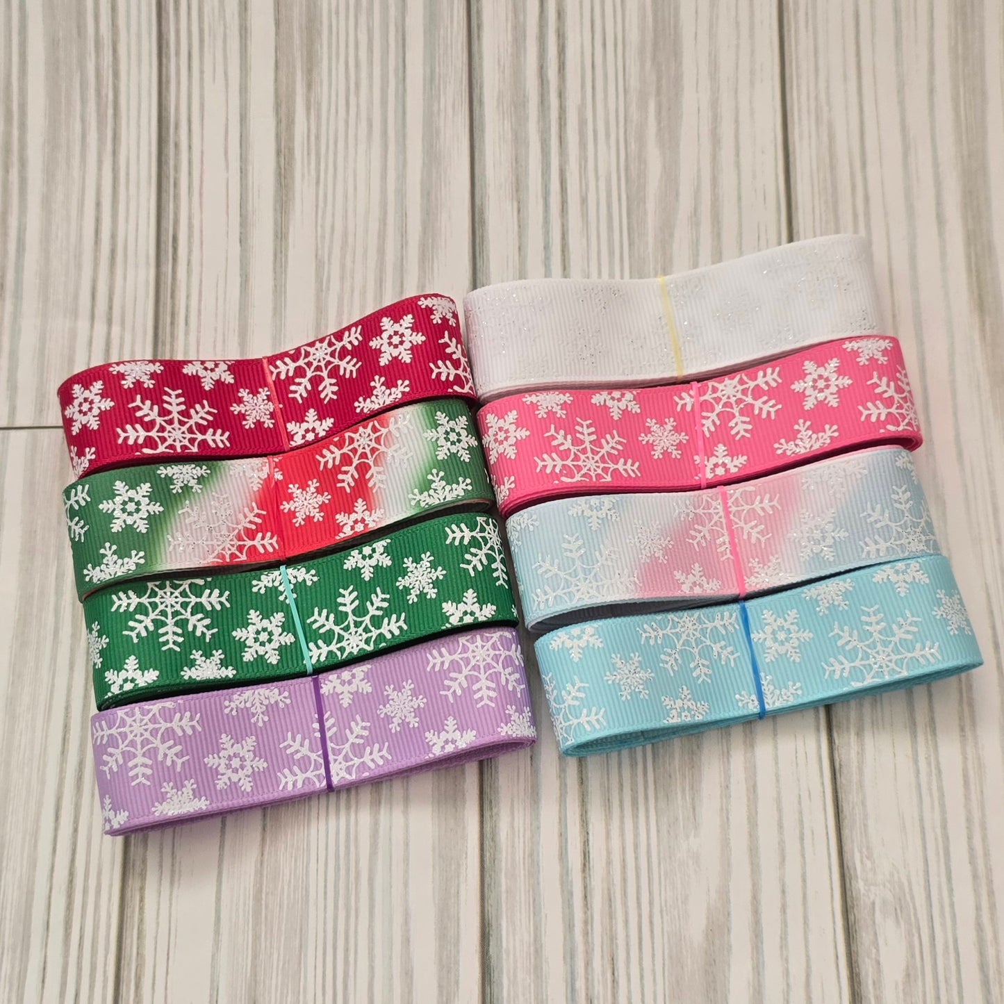 BK - Snowflake Ribbon Bow Kit