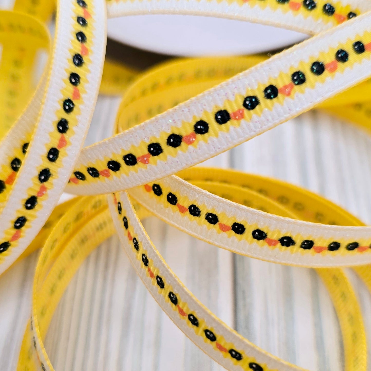 Chick Eyes Grosgrain Ribbon, 3/8"