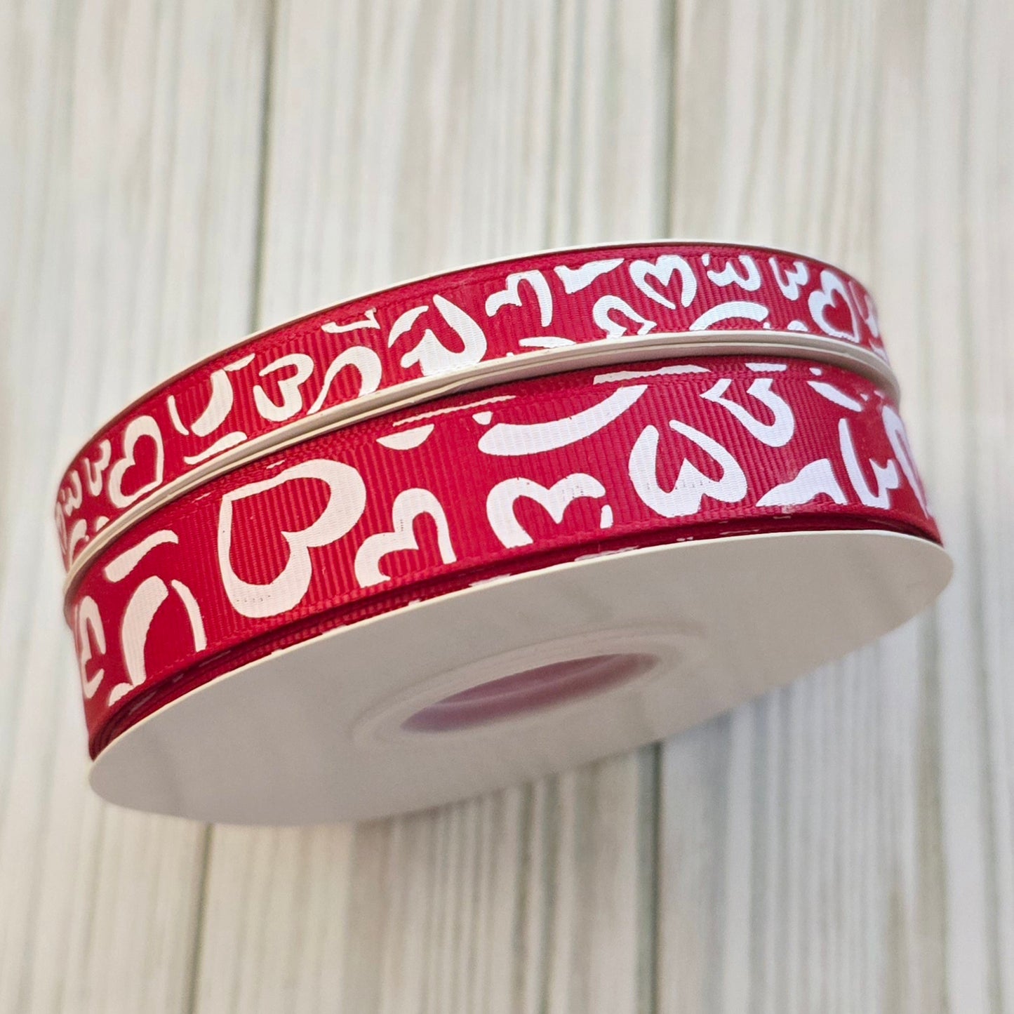 Scatter Hearts Grosgrain Ribbon