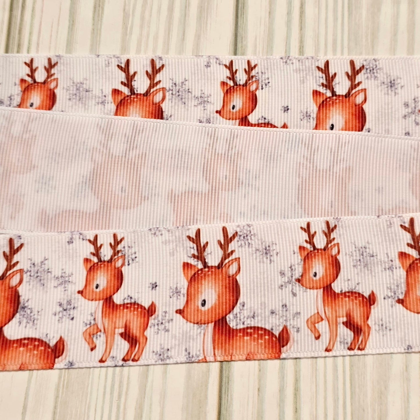 Winter Deer Grosgrain Ribbon