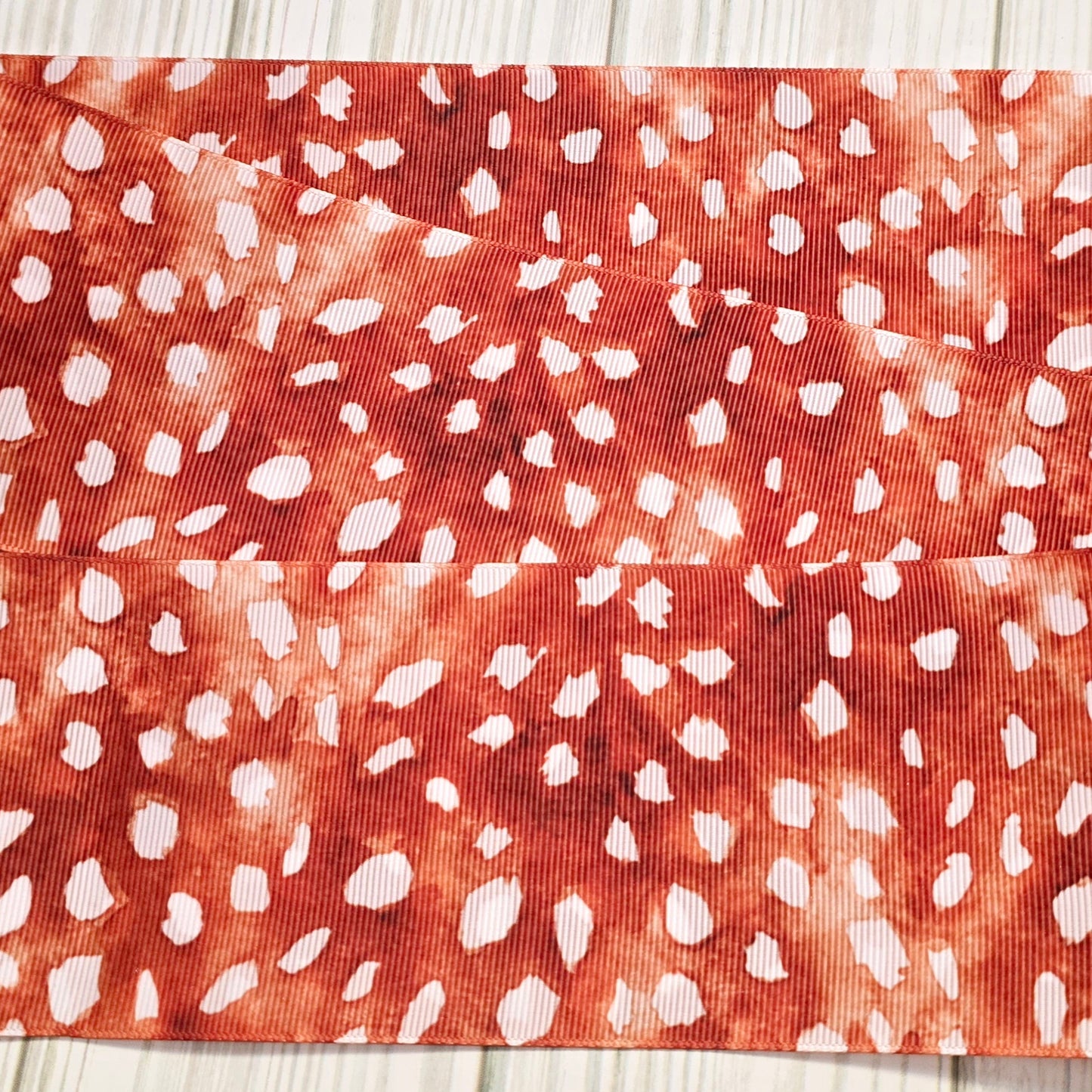 Deer Spots Grosgrain Ribbon