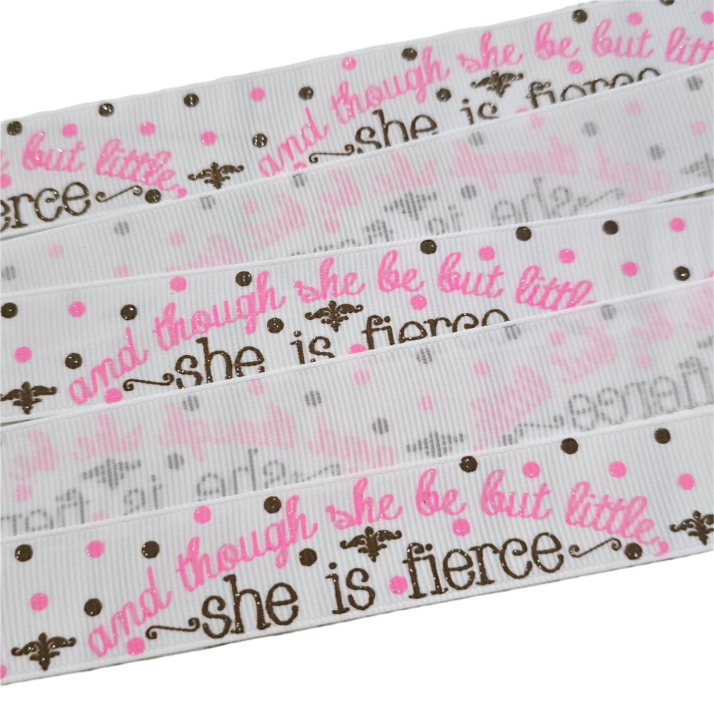 She is Fierce Grosgrain Ribbon