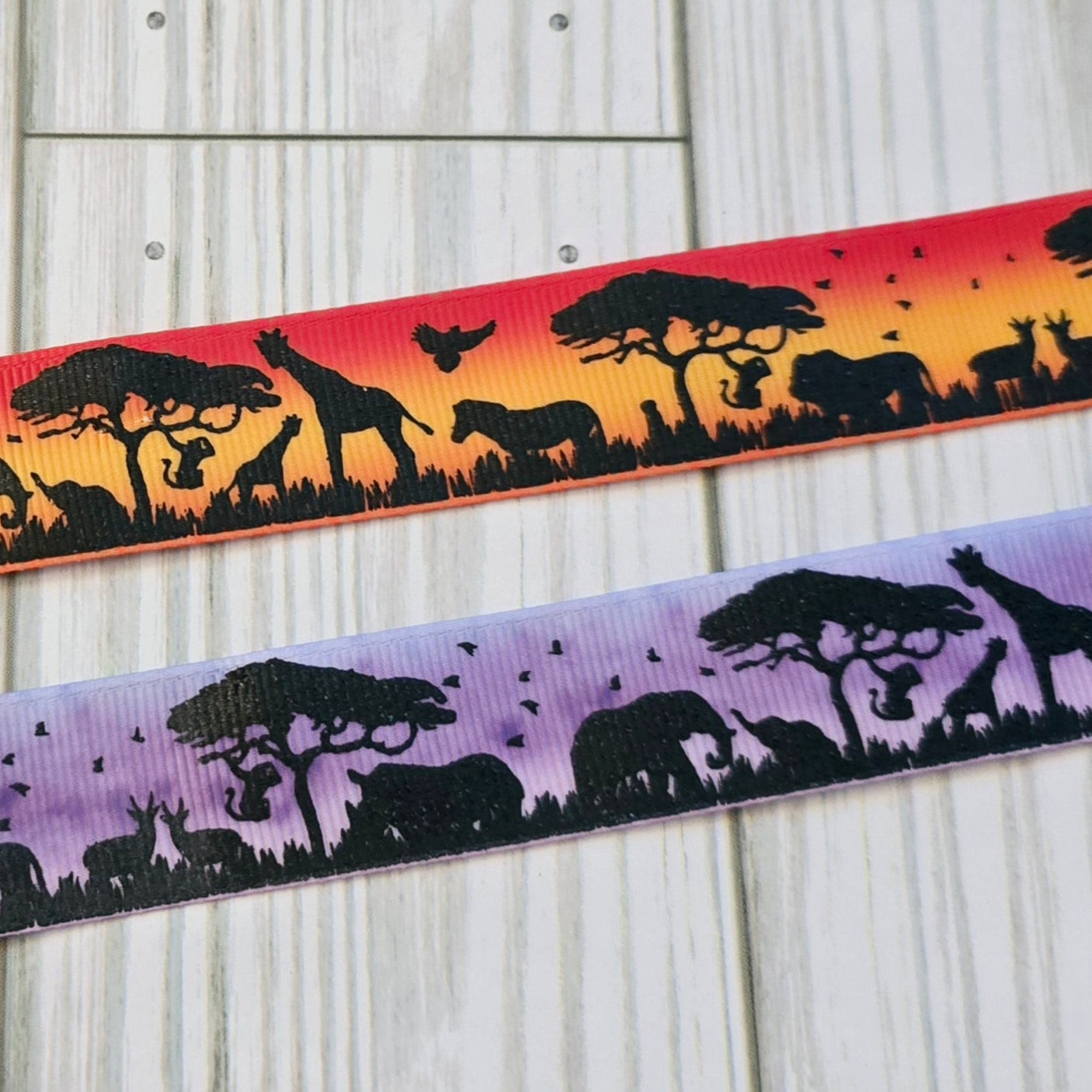 Safari Animal Grosgrain Ribbon
