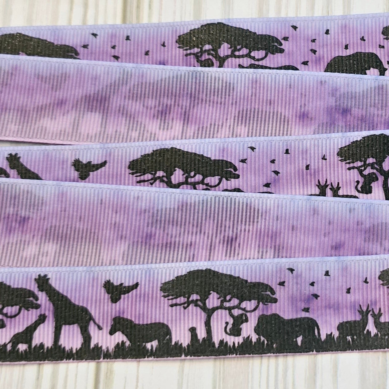 Safari Animal Grosgrain Ribbon