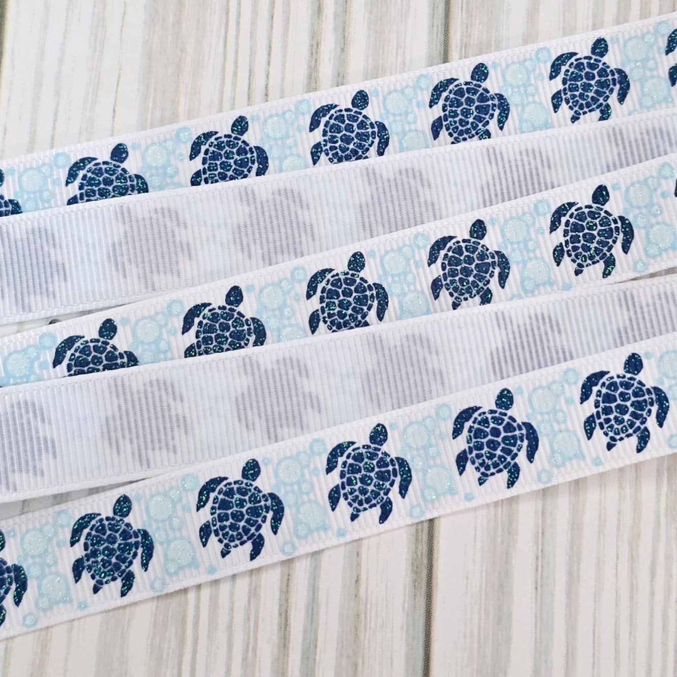 Tribal Sea Turtles Grosgrain Ribbon