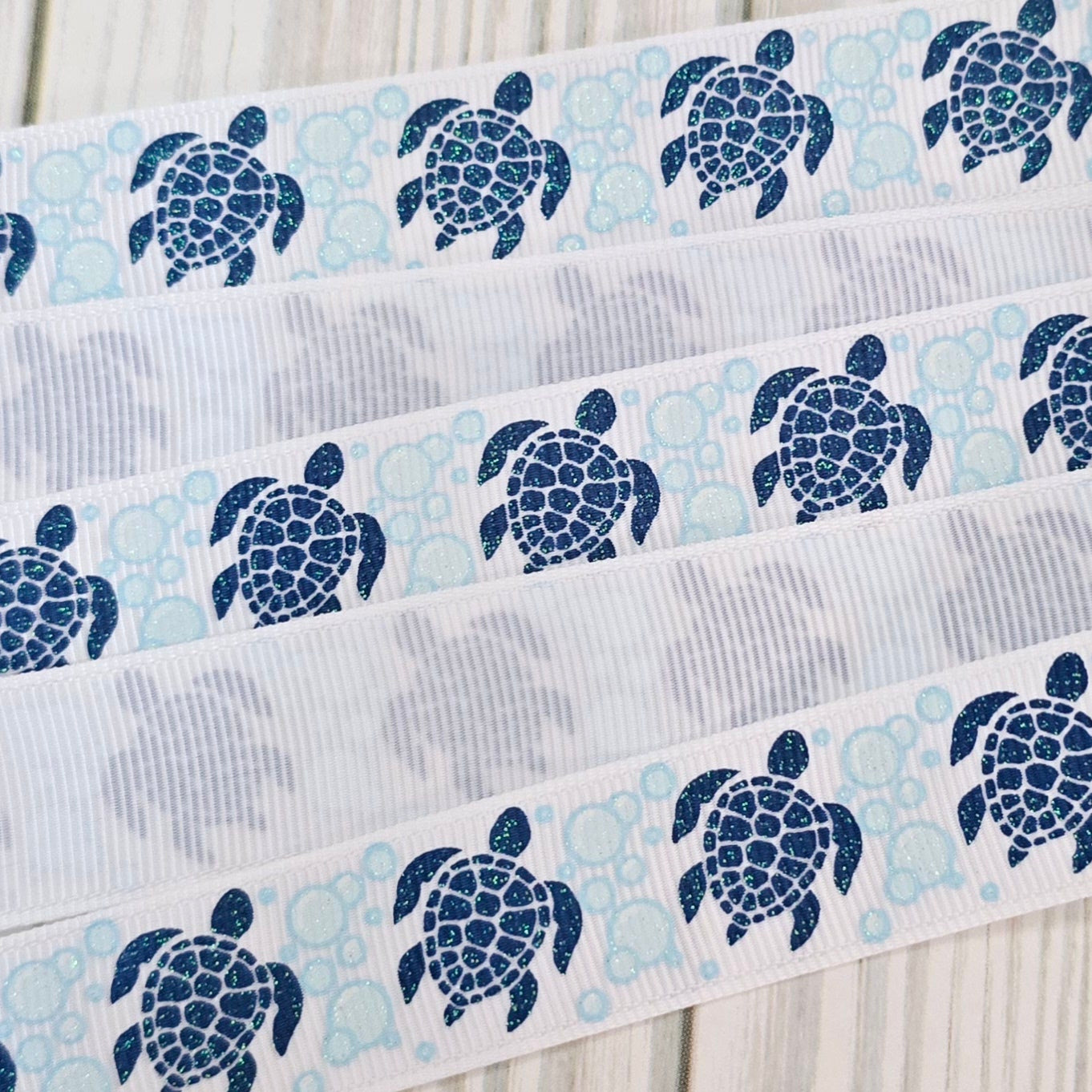 Tribal Sea Turtles Grosgrain Ribbon