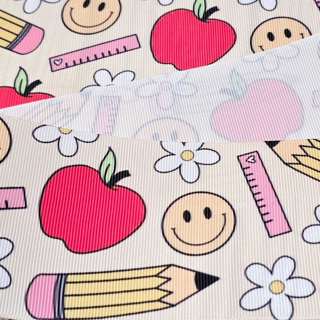 Smiles, Apples & Pencil's Grosgrain Ribbon