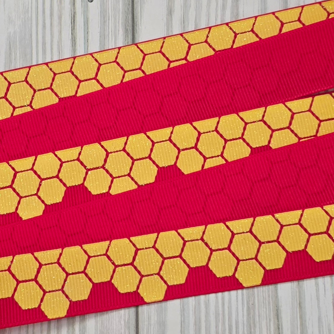Honeycomb Grosgrain Ribbon