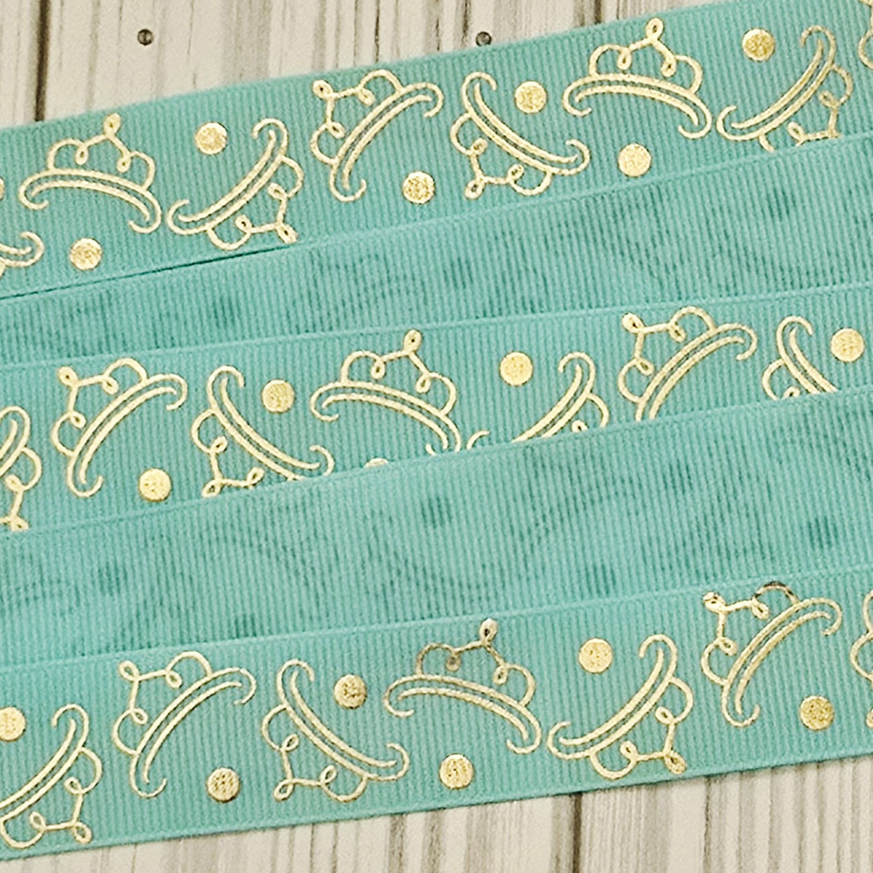 Tiaras Gold Grossgrain Ribbon