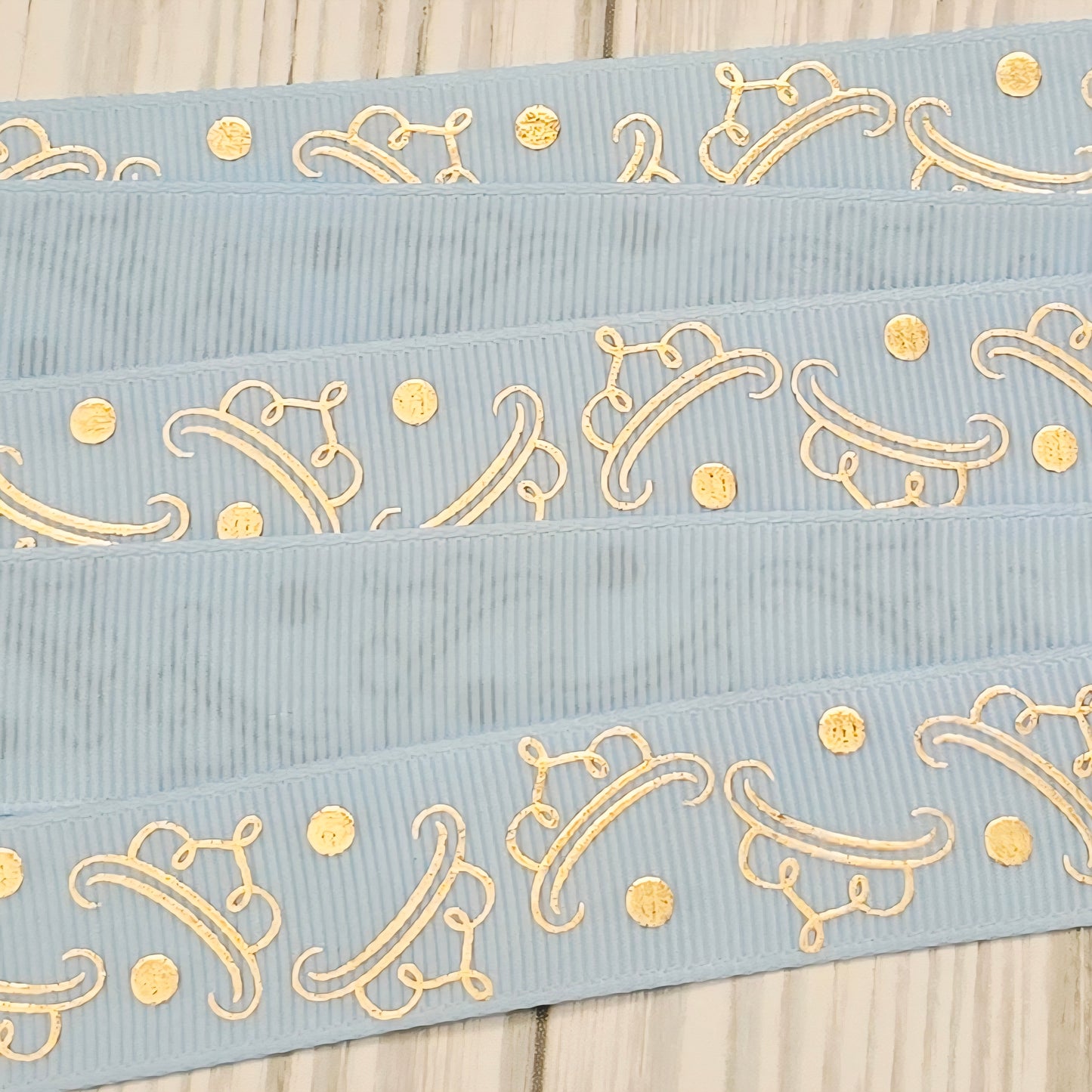 Tiaras Gold Grossgrain Ribbon