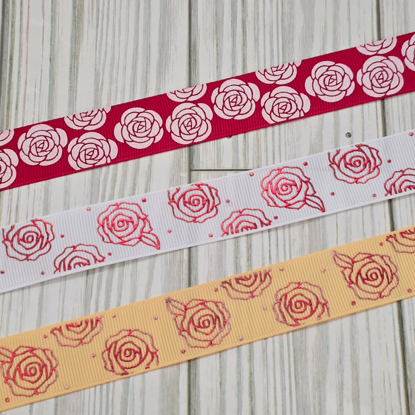Roses Grosgrain Ribbon
