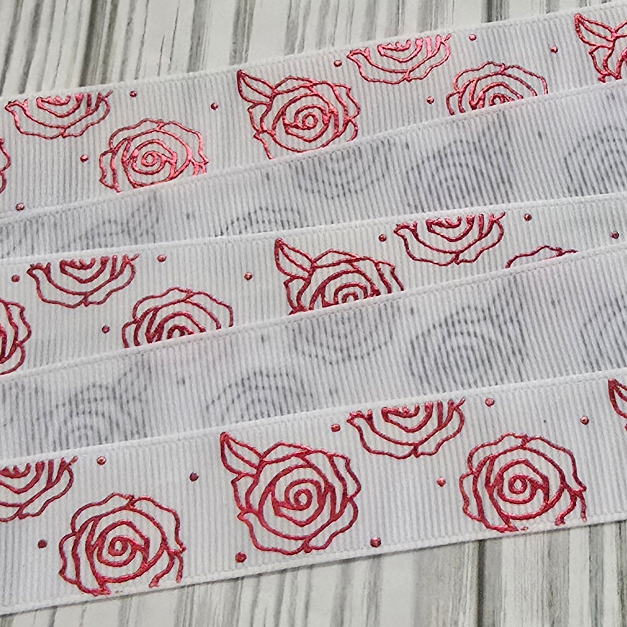 Roses Grosgrain Ribbon