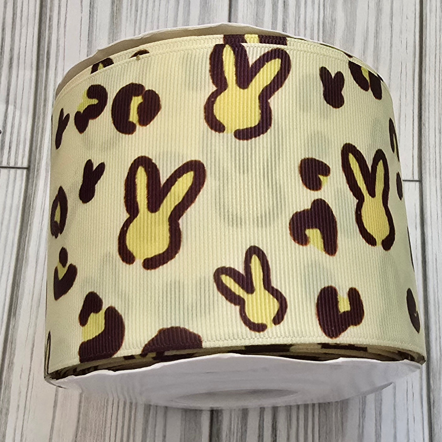 Leopard Bunny Grosgrain Ribbon