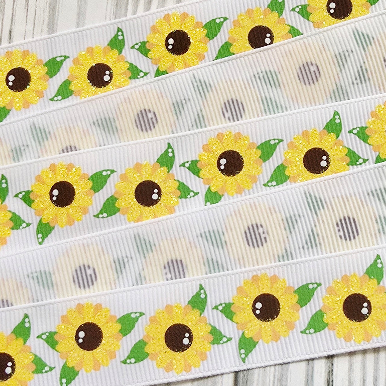 Sunflower Glow Grosgrain Ribbon