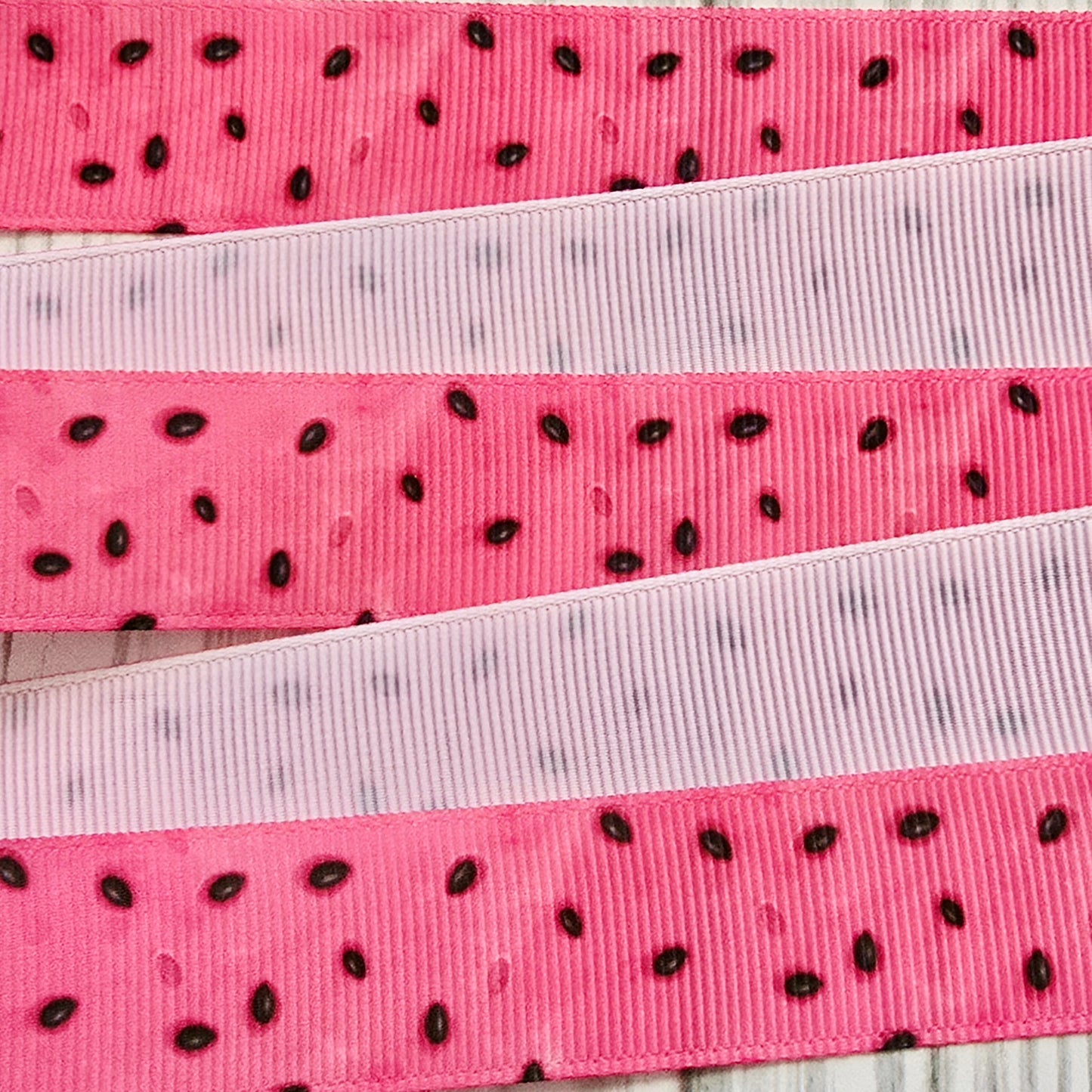 Watermelon Seed Grosgrain Ribbon