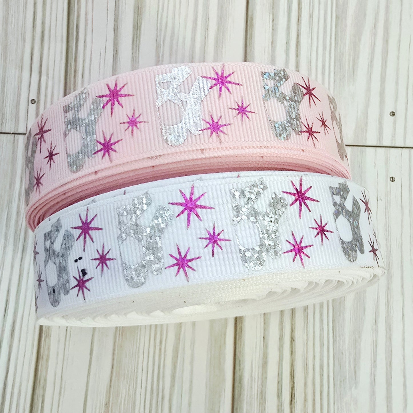 Ballet Slippers & Starburst Grosgrain Ribbon
