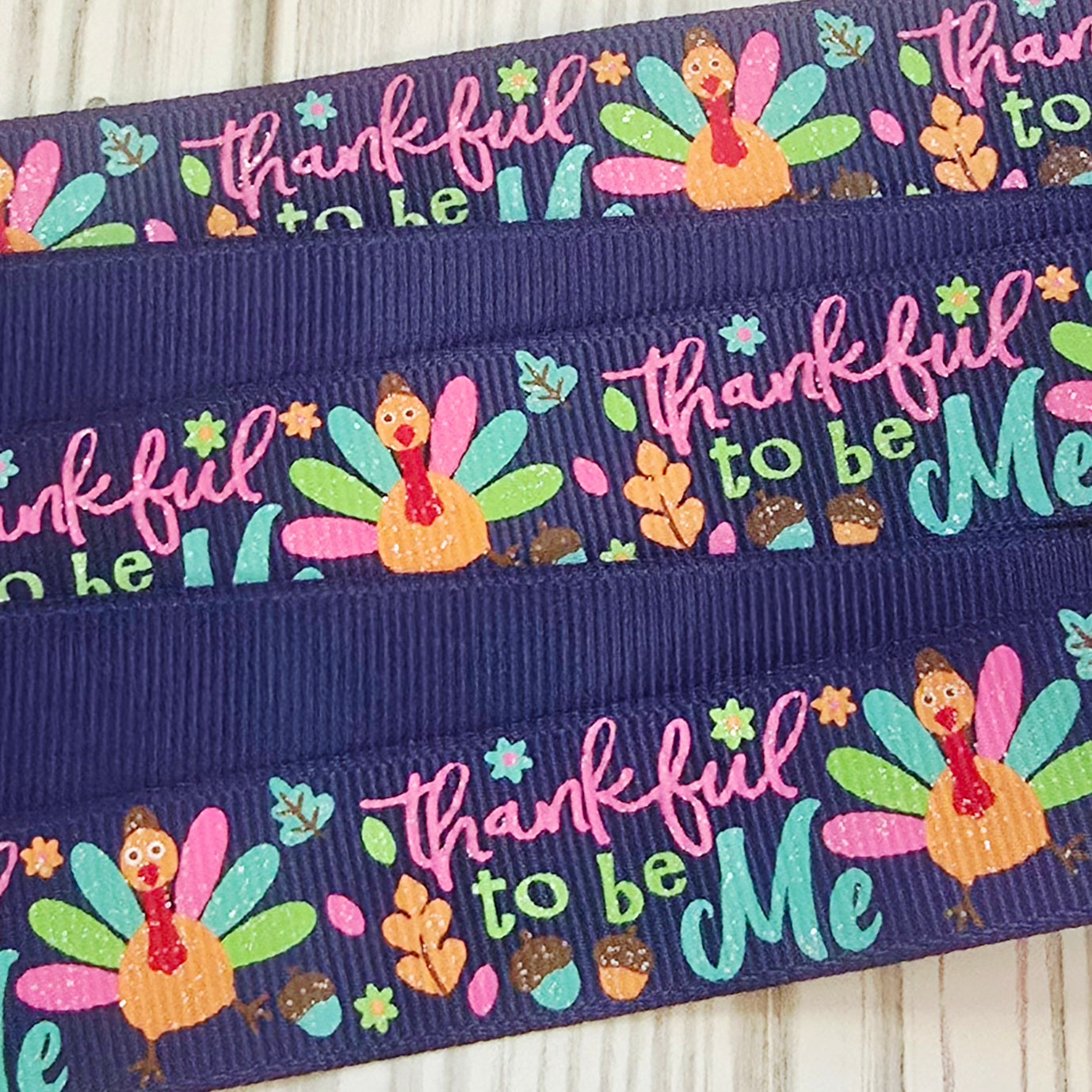 Thankful to be Me Turkey Grosgrain RIbbon Collection