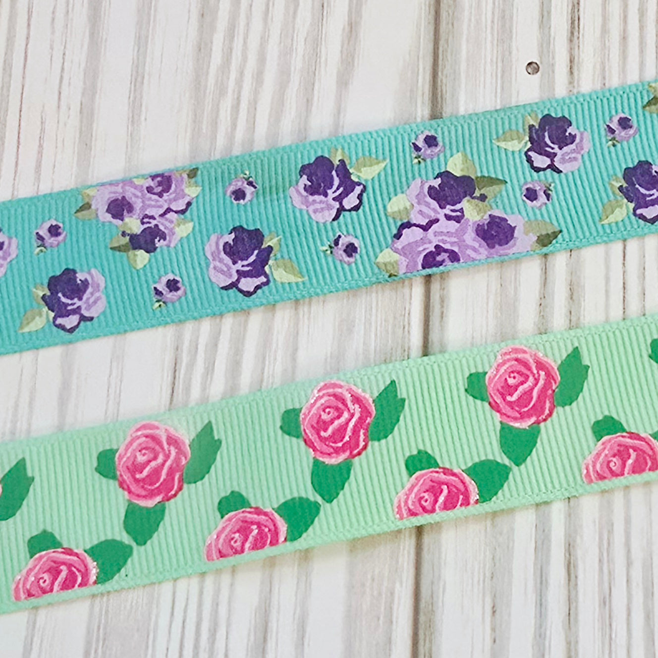 Beautiful Roses Grosgrain Ribbon