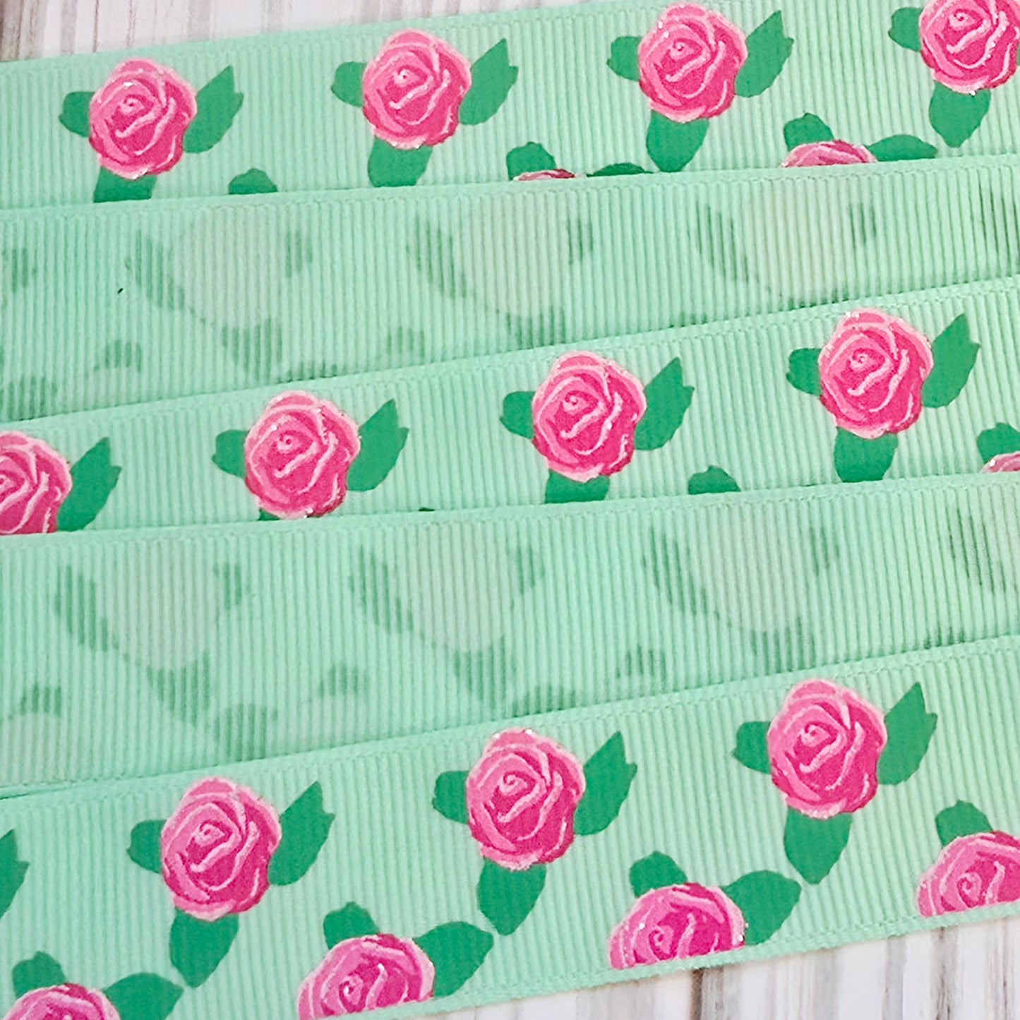 Beautiful Roses Grosgrain Ribbon