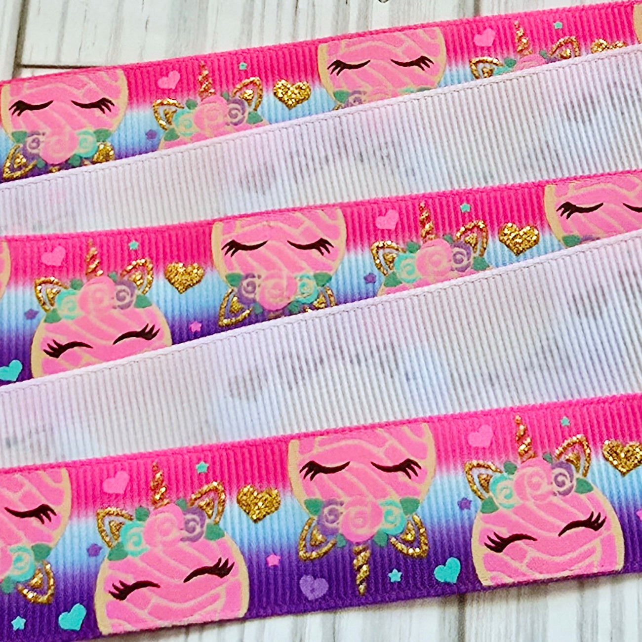 Sweet & Mangical Unicorn Cookie Grosgrain Ribbon Collection