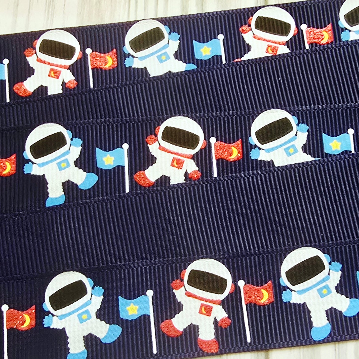 Astronauts & Planets Grosgrain Ribbon