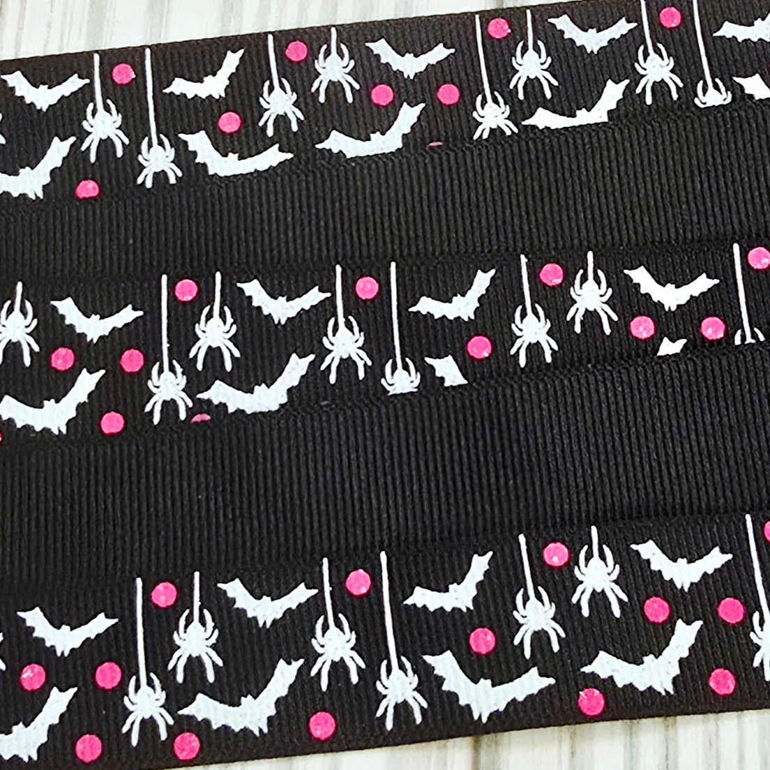 Spiders & Bats Grosgrain Ribbon