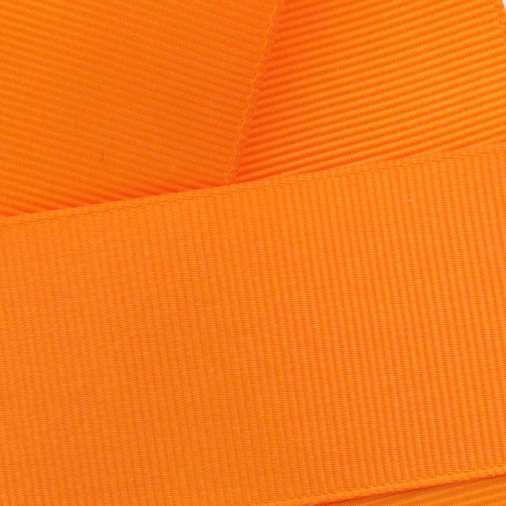 #668 Tangerine Orange Grosgrain Ribbon