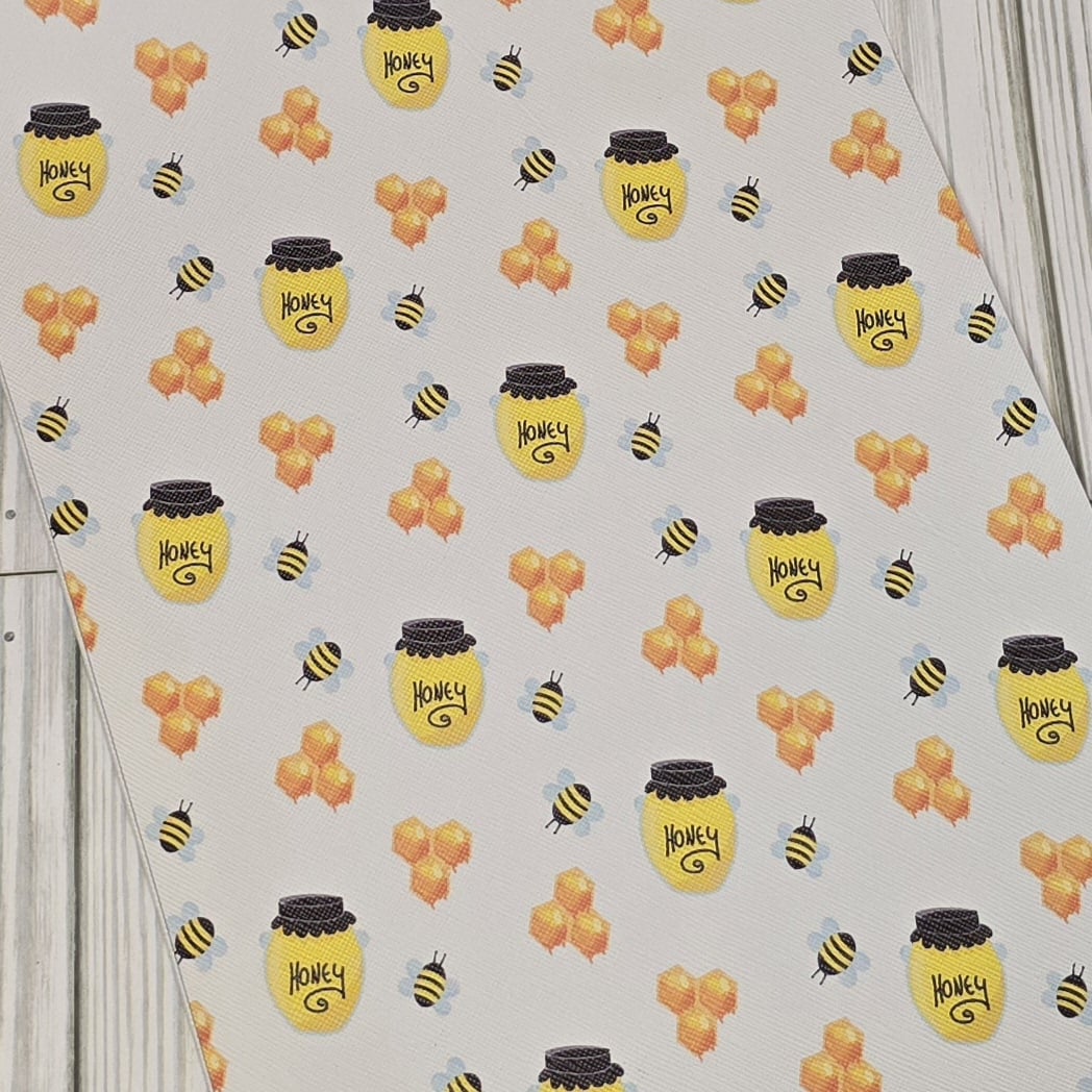 Bees & Honey Pots Faux Leather