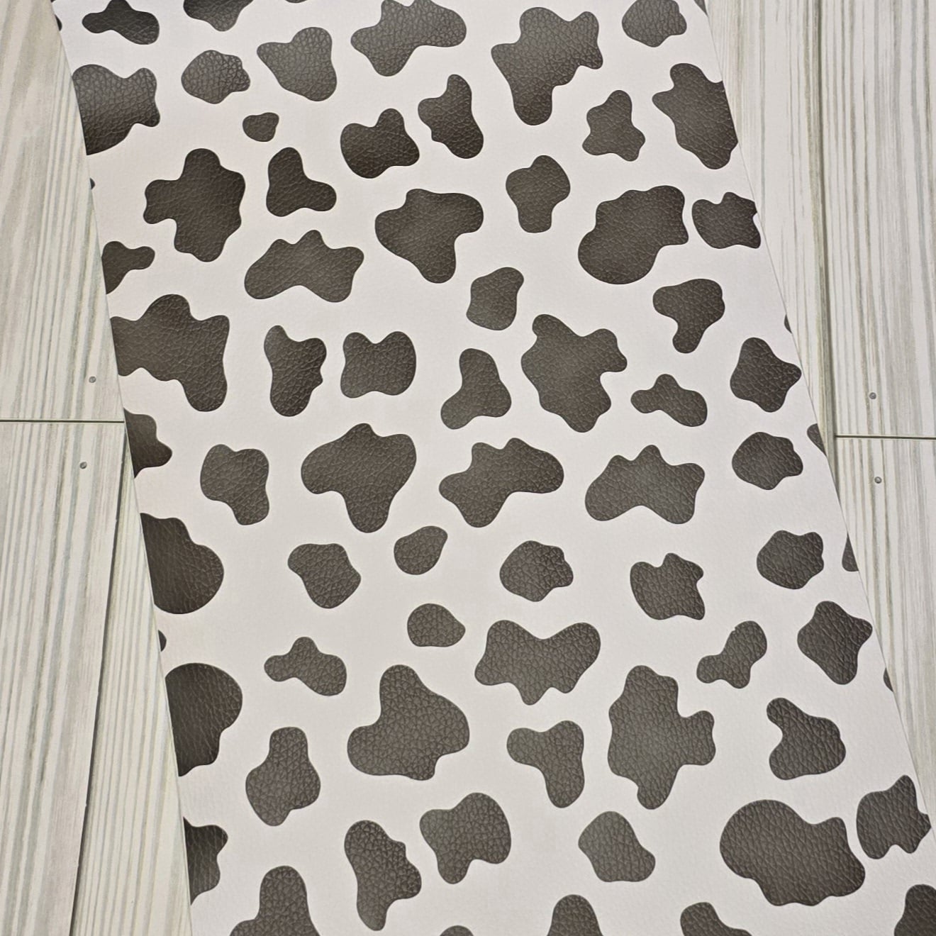 Cow Print Faux Leather