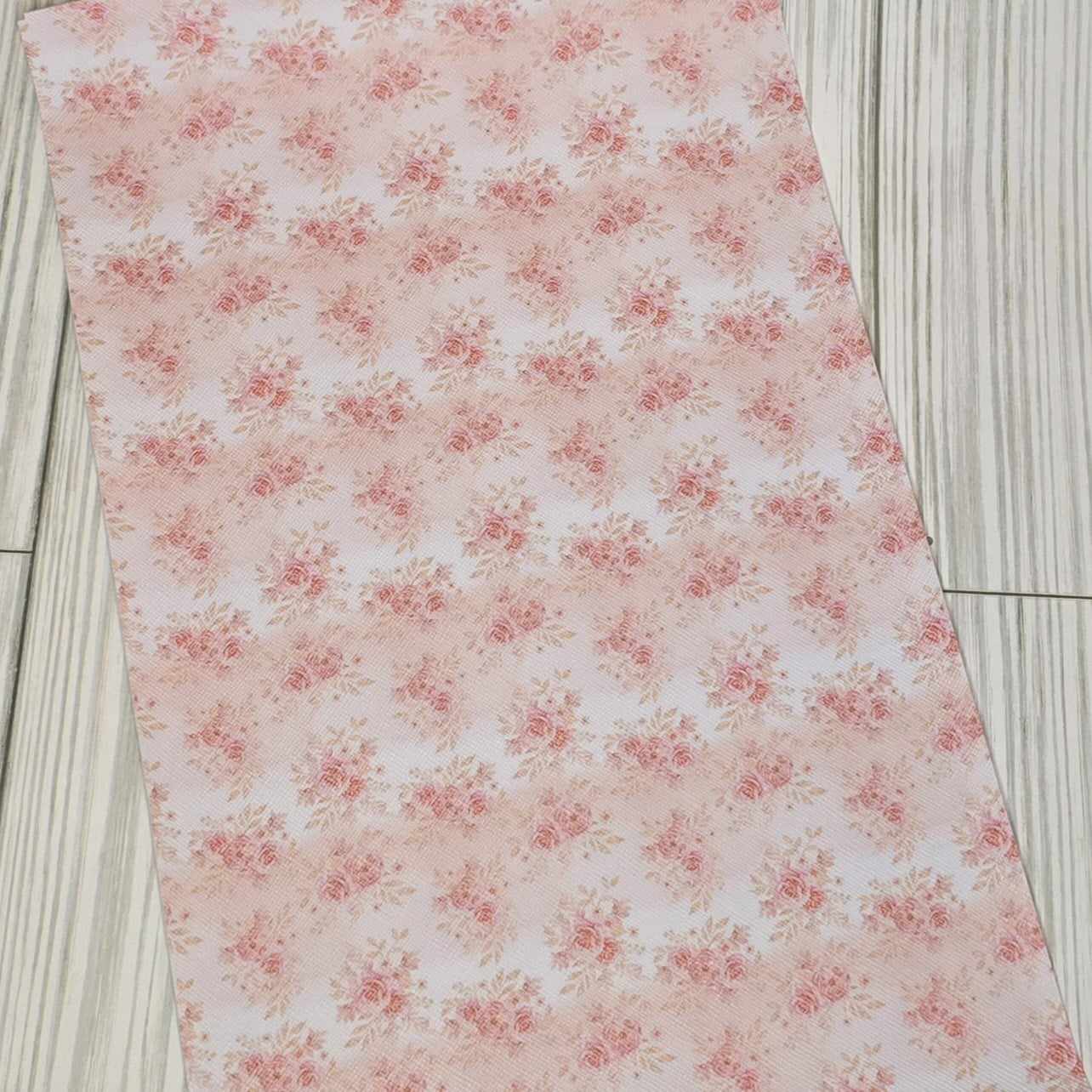 Blush Roses Faux Leather