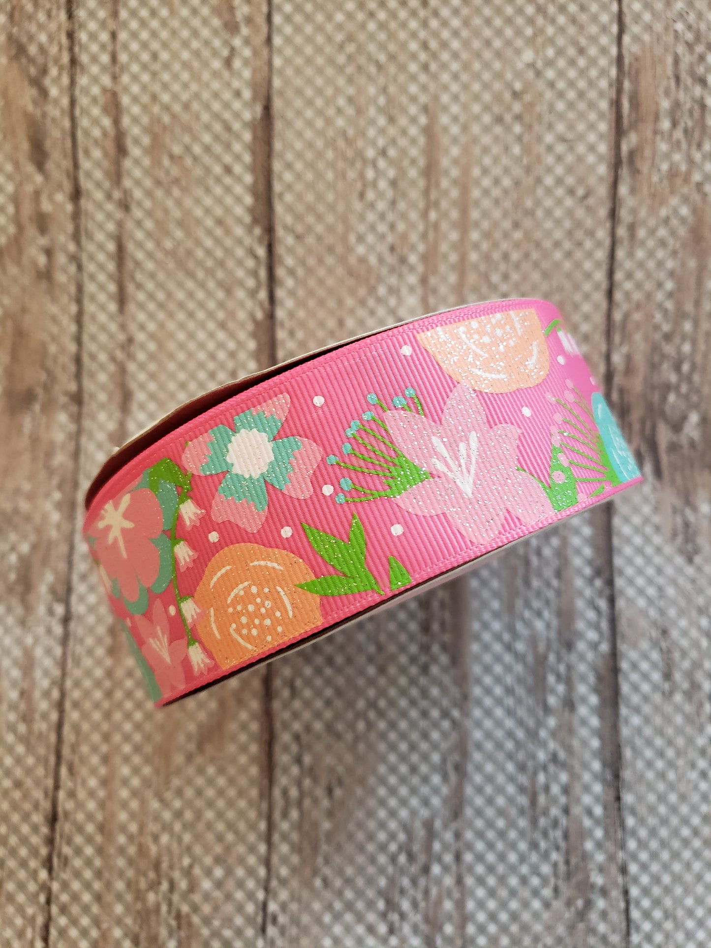 Pink Flower Power Ribbon