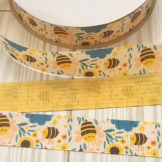 Bee's & Sunflowers RIbbon