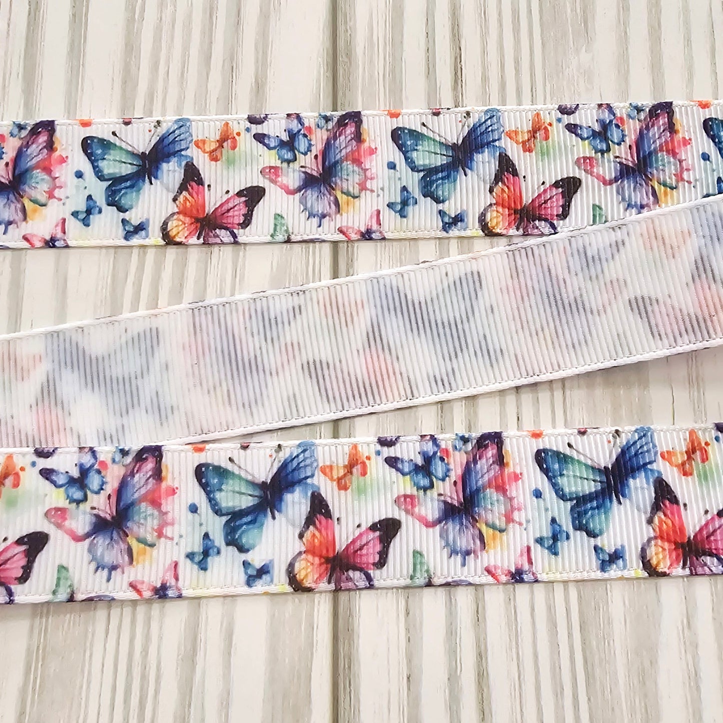 Watercolor Butterfly Ribbon