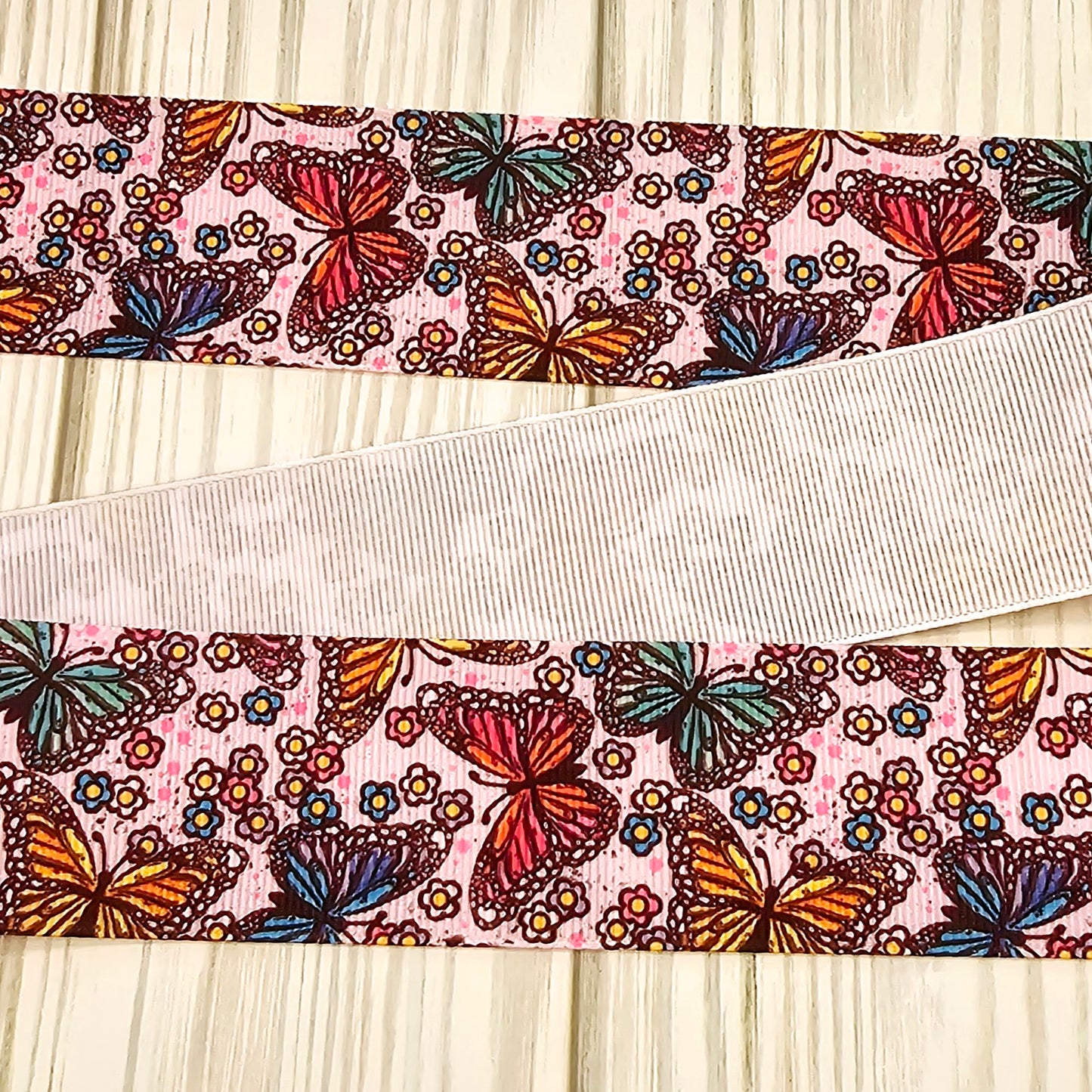 Floral Butterfly Ribbon