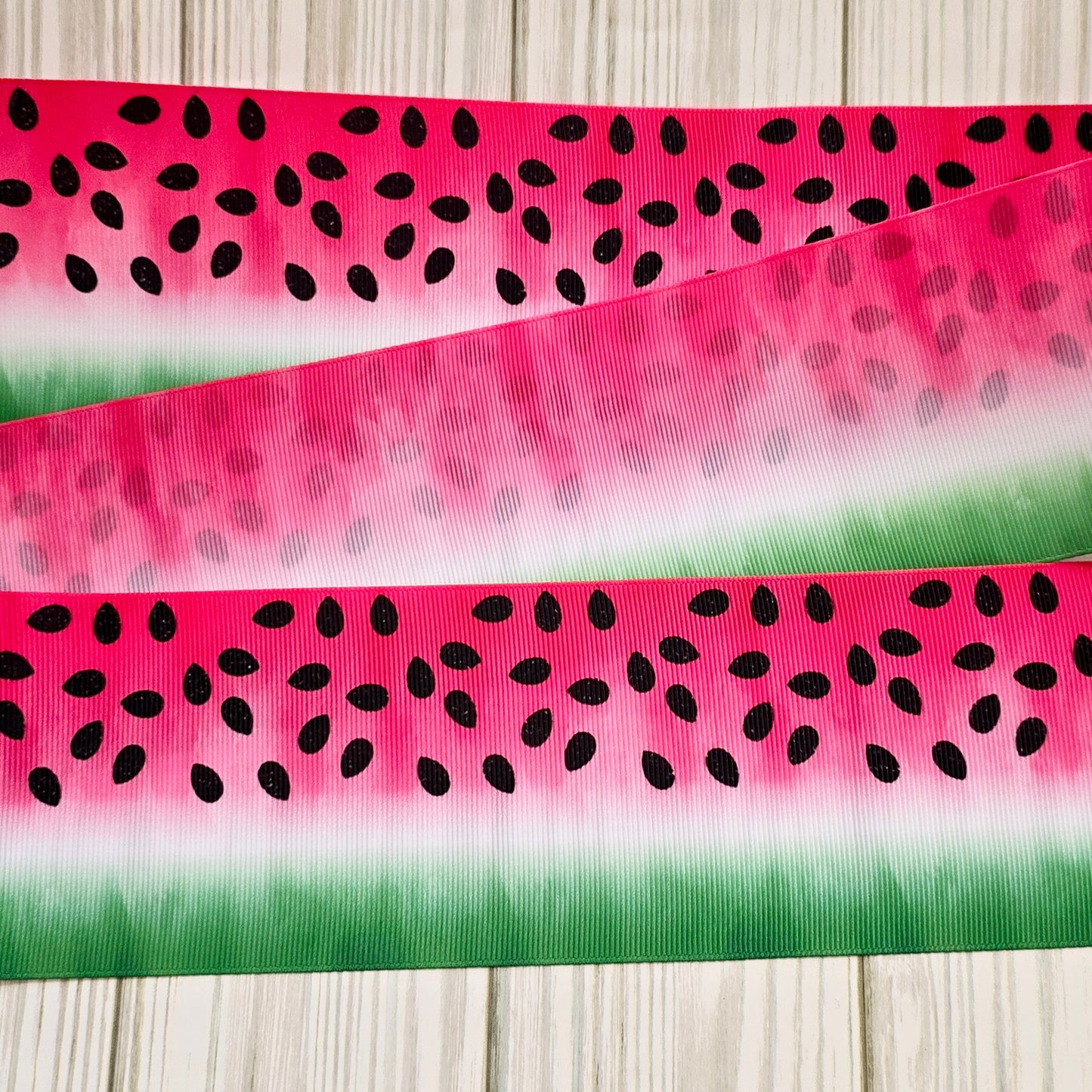 Watermelon Ombre Reversible Ribbon