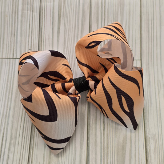 Tiger Print Boutique Hairbow