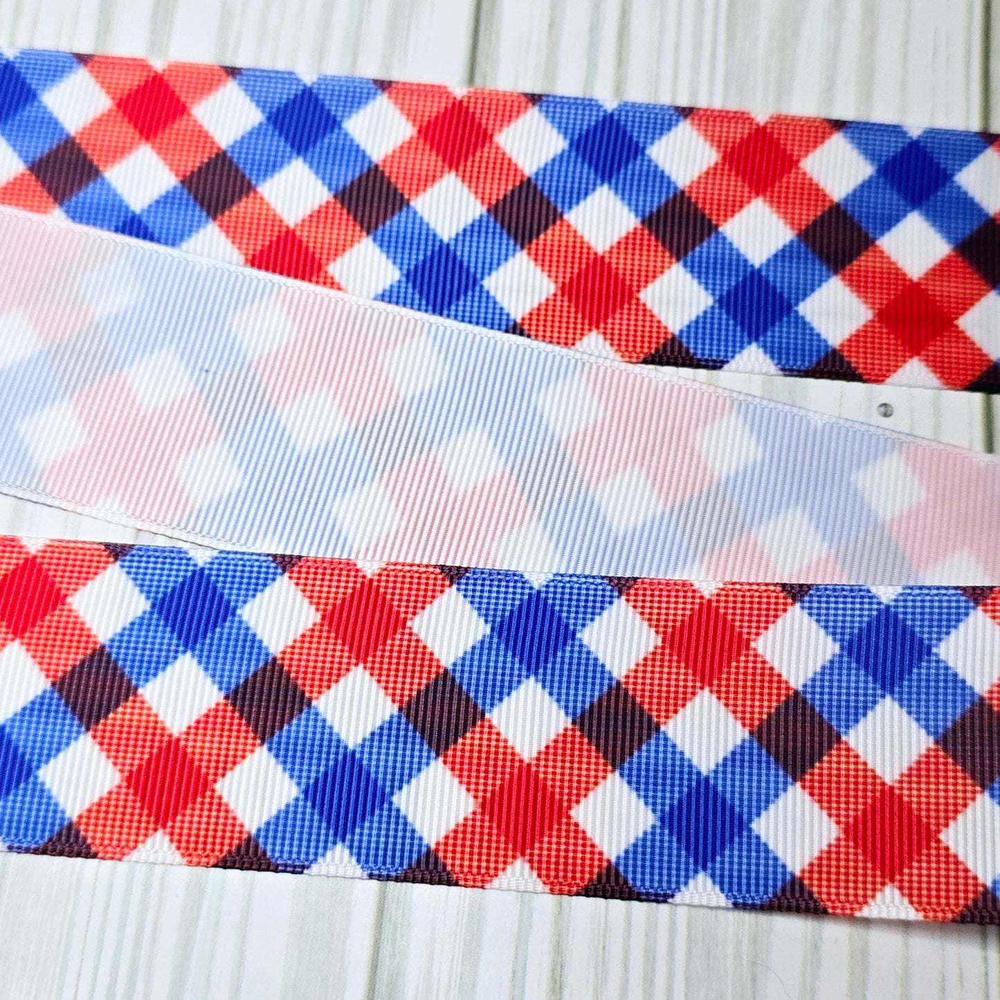 Patriotic Plaid Ribbon